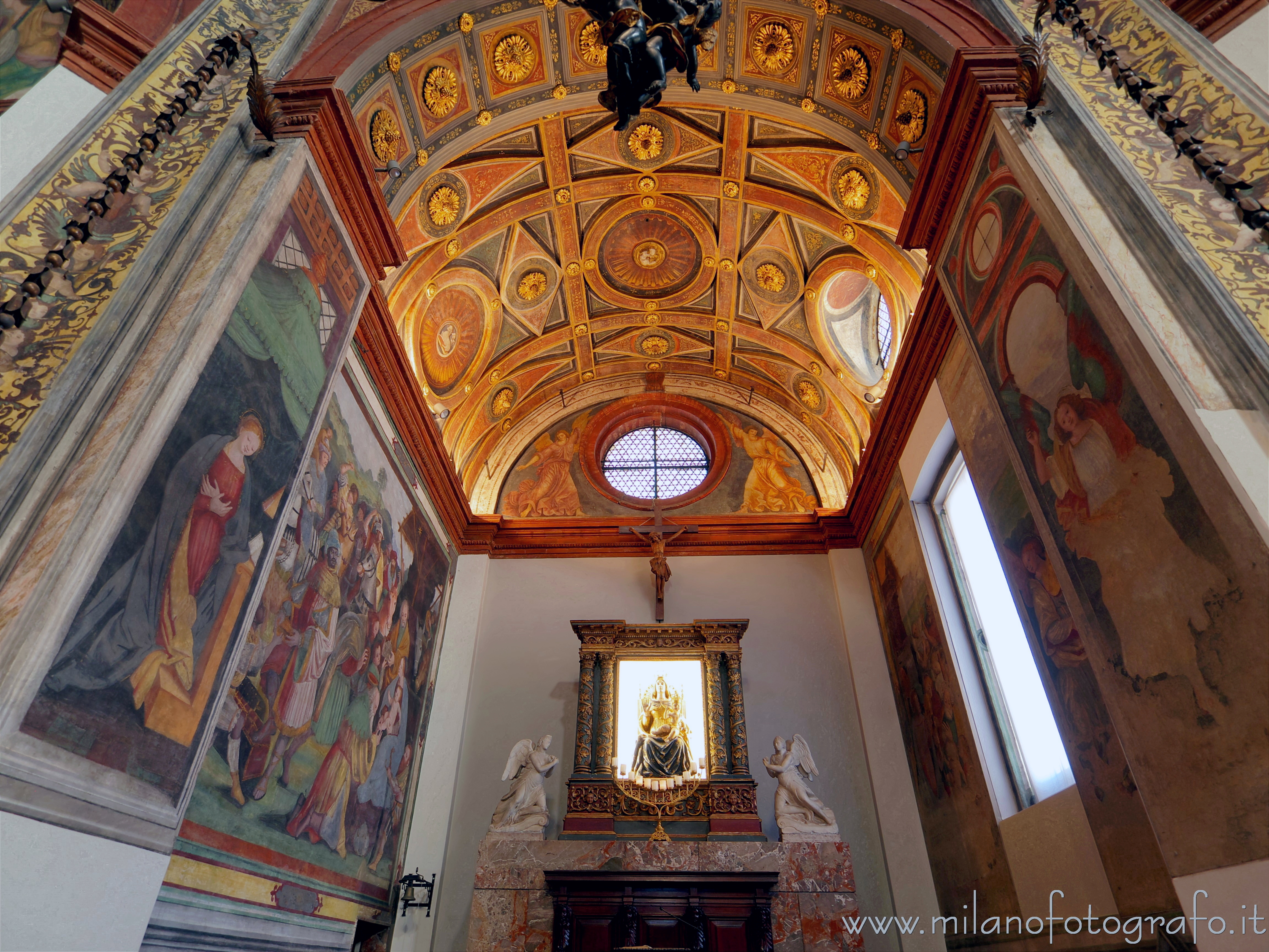 Busto Arsizio (Varese, Italy) - Interior of the apse of the Sanctuary of Saint Mary at the Square